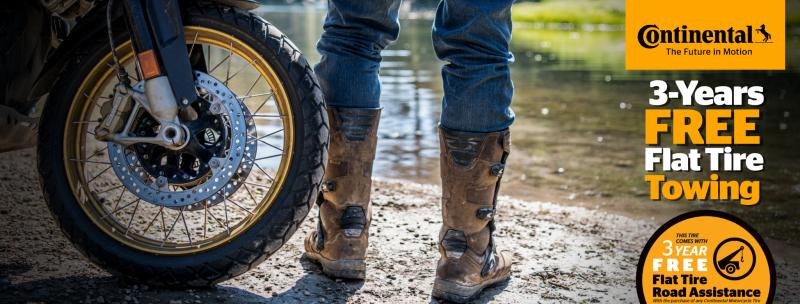 Continental 3-Year Guarantee flat tire towing ad